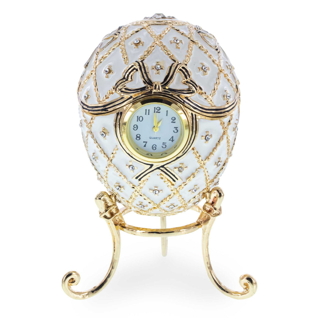 1916 Order of St. George Royal Imperial Easter Egg in White color Oval