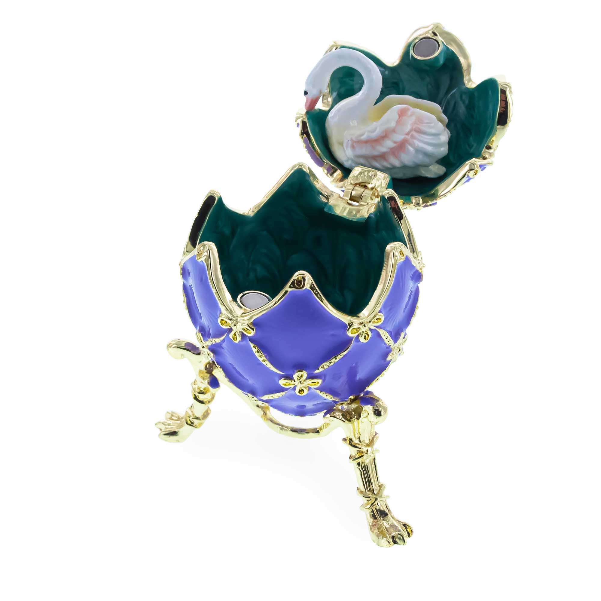 Shop 1906 The Swan Royal Imperial Egg in Purple. Buy Royal > Royal Eggs > Imperial Purple Oval