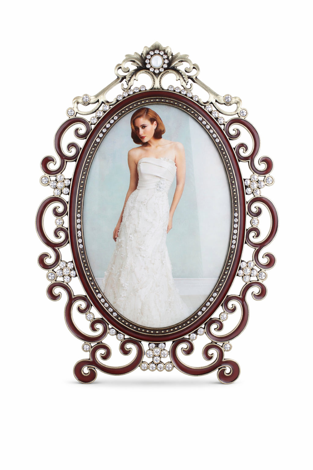 Royal Style Picture Frame 9.7 Inches in Multi color Oval