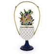 Pewter 1901 Basket of Flowers Royal Imperial Easter Egg in White color