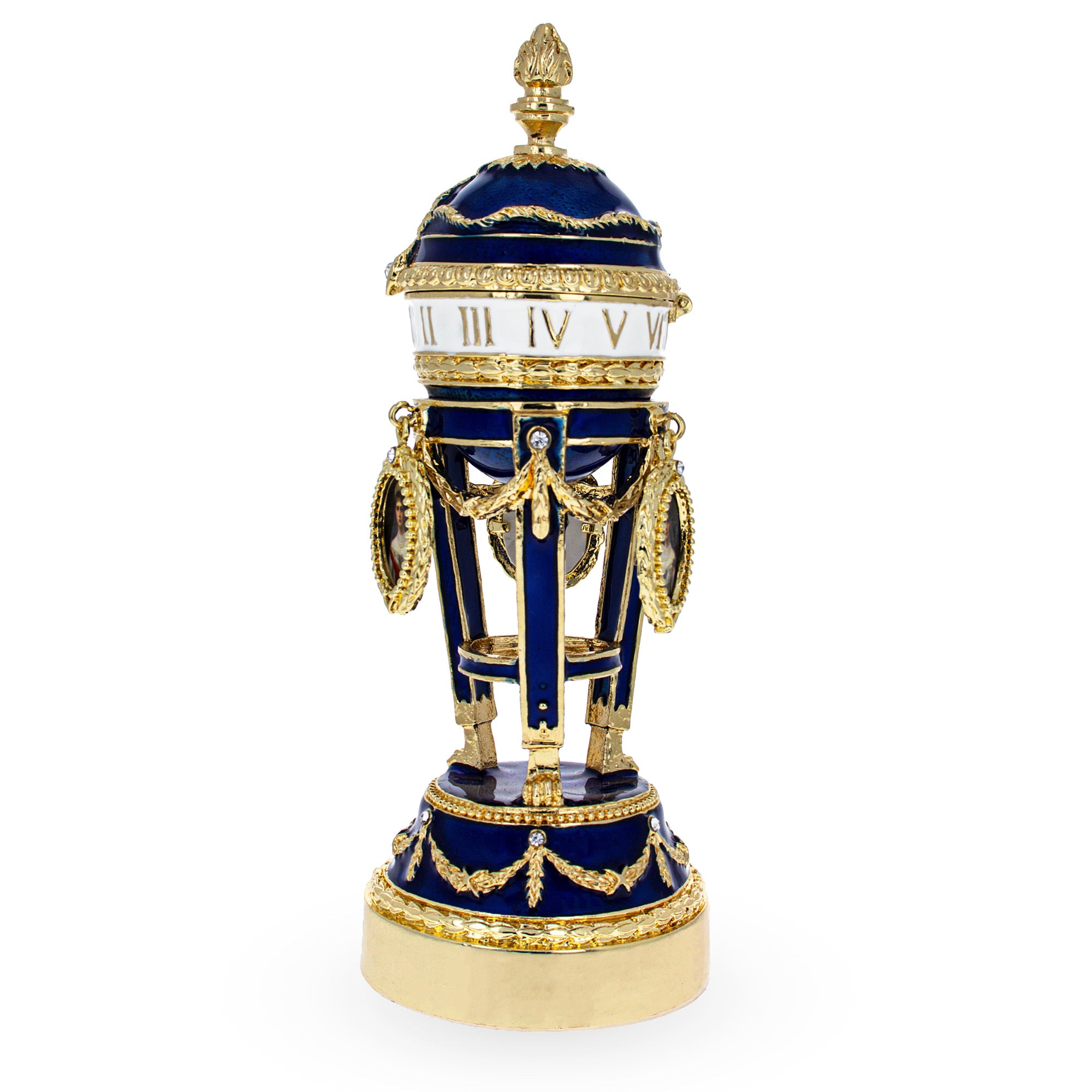 BestPysanky online gift shop sells Faberge replicas Imperial royal collectible Easter egg decorative Russian inspired style jewelry trinket box bejeweled jeweled enameled decoration figurine collection house music box crystal value for sale real