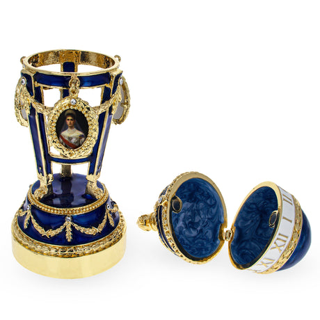 Picture Frames on Clock Royal Inspired Imperial Easter Egg , dimensions in inches: 5.65 x 2 x 2