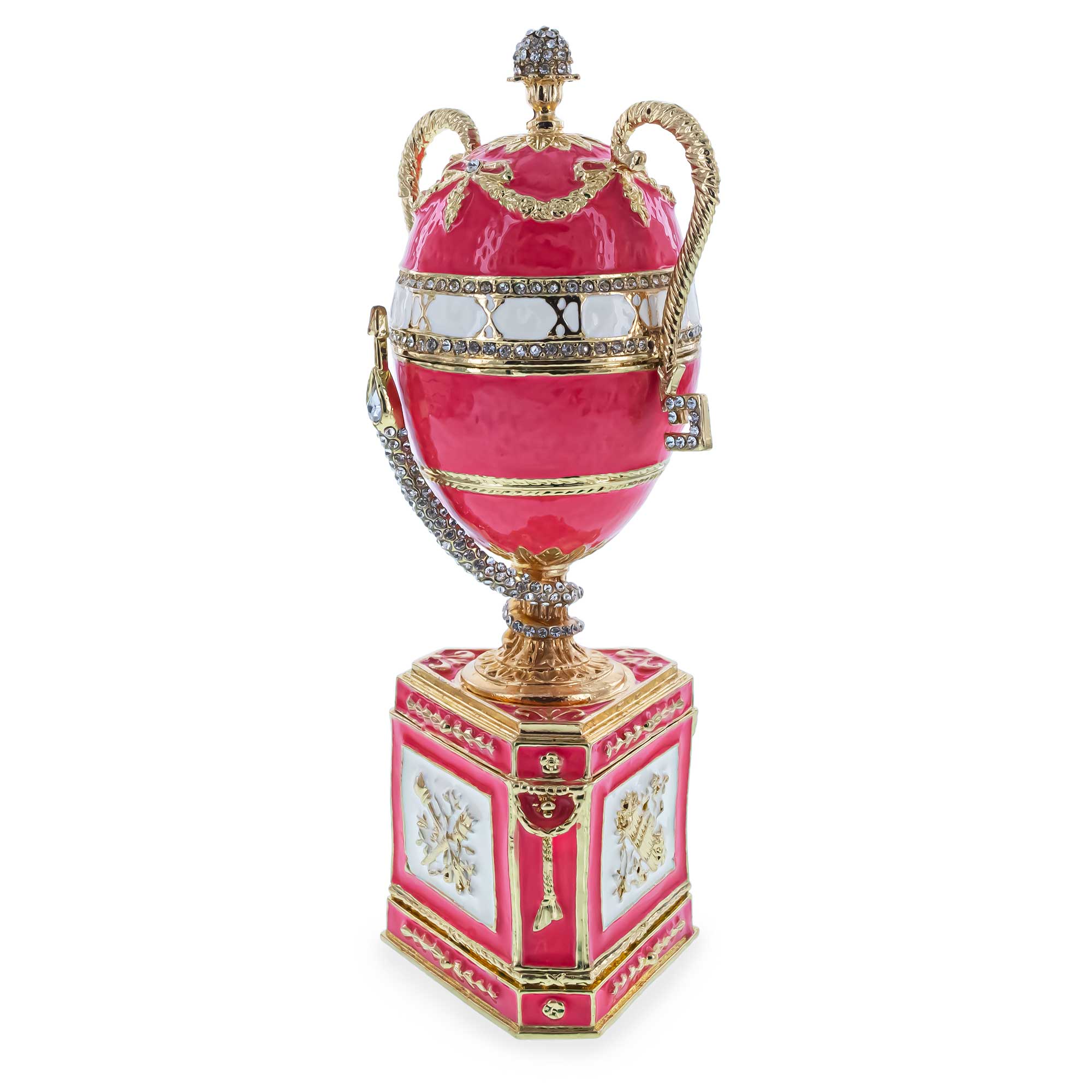 1902 Duchess of Marlborough Musical Royal Imperial Easter EggCzech Republic , dimensions in inches: 7.32 x 3.32 x 3.32