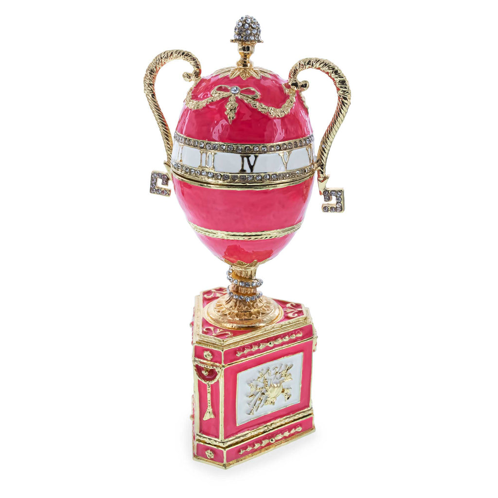 Shop 1902 Duchess of Marlborough Musical Royal Imperial Easter Egg. Buy Royal > Royal Eggs > Imperial > Musical Figurines Pink Oval