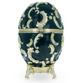 1891 Memory of Azov Royal Imperial Easter Egg in Green color Oval
