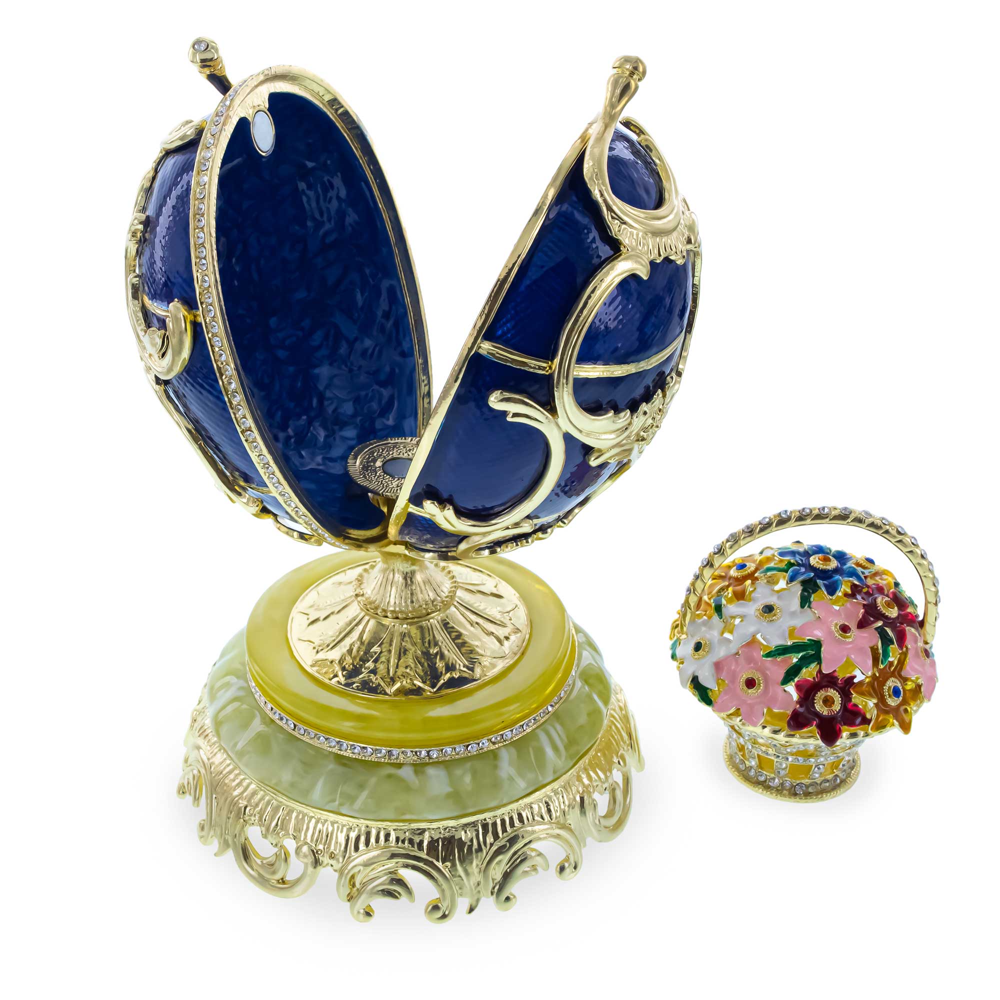 Shop 1899–1903 Spring Flowers Royal Imperial Easter Egg 9 Inches. Buy Royal > Royal Eggs > Imperial Red Oval
