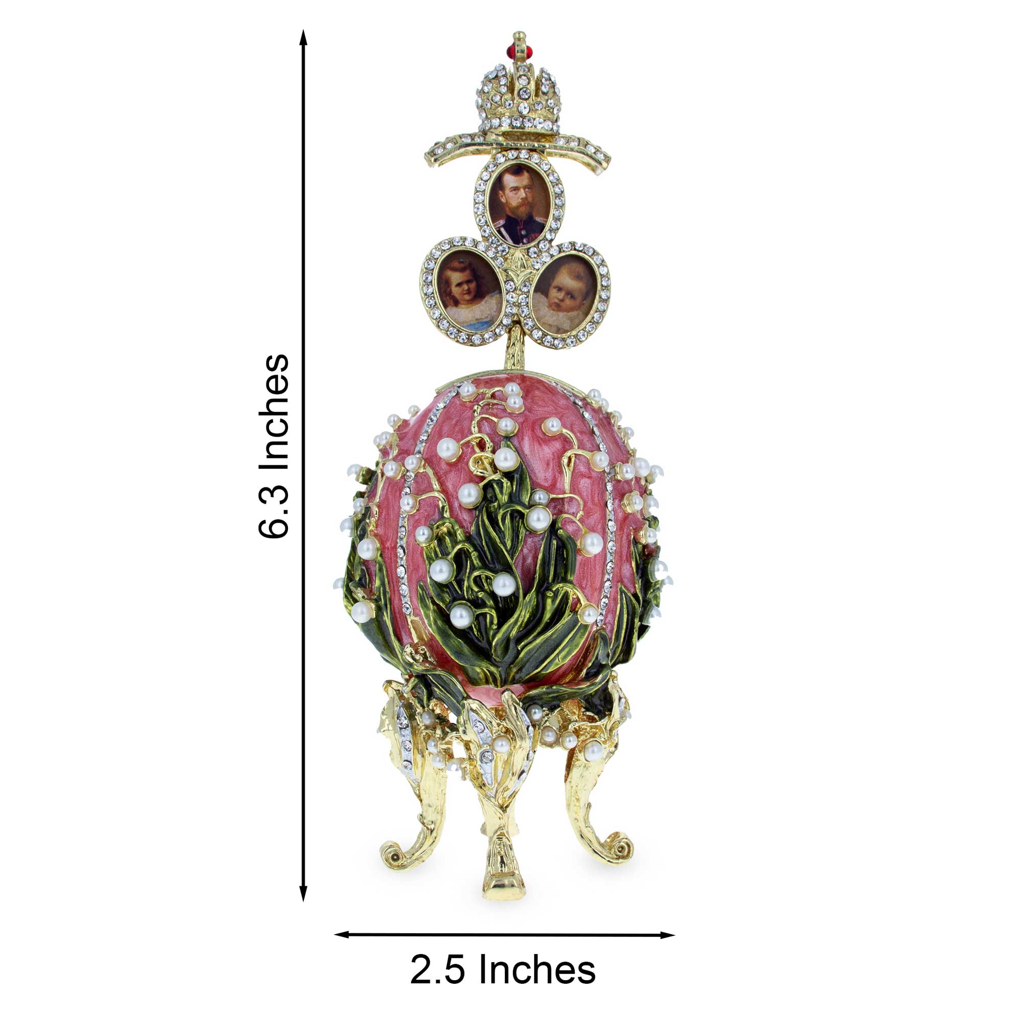 BestPysanky online gift shop sells Faberge replicas Imperial royal collectible Easter egg decorative Russian inspired style jewelry trinket box bejeweled jeweled enameled decoration figurine collection house music box crystal value for sale real