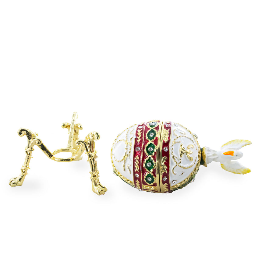 Shop 1898 Pelican Royal Imperial Easter Egg. Buy Royal Royal Eggs Imperial  Oval  for Sale by Online Gift Shop BestPysanky Faberge replicas Imperial royal collectible Easter egg decorative Russian inspired style jewelry trinket box bejeweled jeweled enameled decoration figurine collection house music box crystal value for sale real