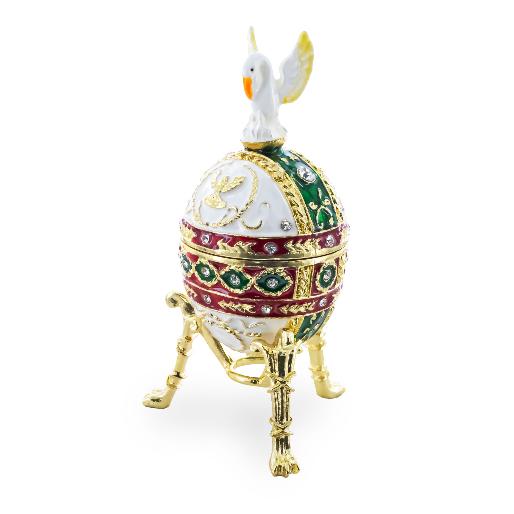 1898 Pelican Royal Imperial Easter EggCzech Republic , dimensions in inches: 3.5 x 2.9 x 1.5