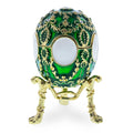 1908 Alexander Palace Royal Imperial Easter Egg 2.68 Inches in Green color Oval