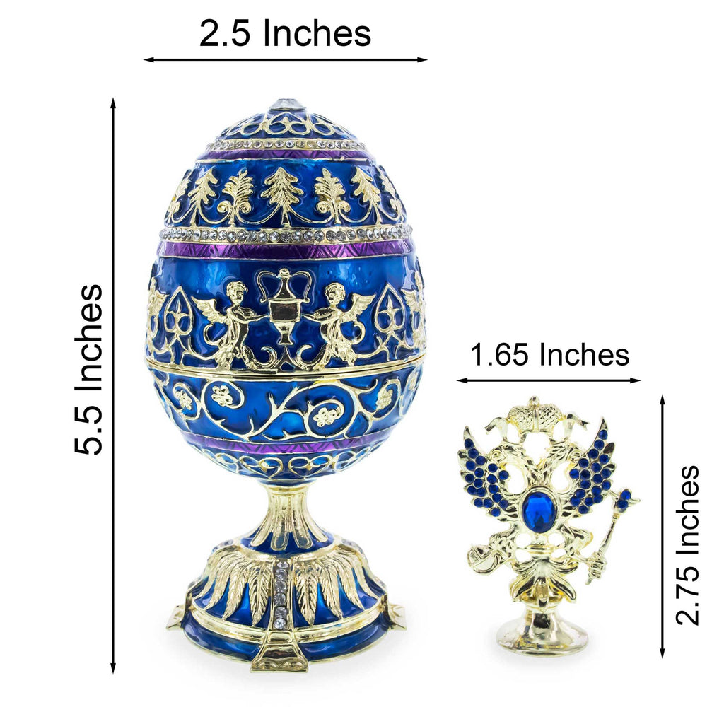 BestPysanky online gift shop sells Faberge replicas Imperial royal collectible Easter egg decorative Russian inspired style jewelry trinket box bejeweled jeweled enameled decoration figurine collection house music box crystal value for sale real