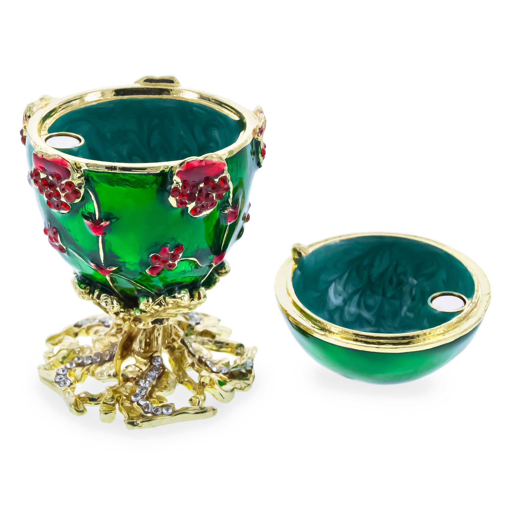 1899 Pansy Royal Imperial Easter Egg 2.5 InchesCzech Republic , dimensions in inches: 2.5 x 1.5 x 1.5