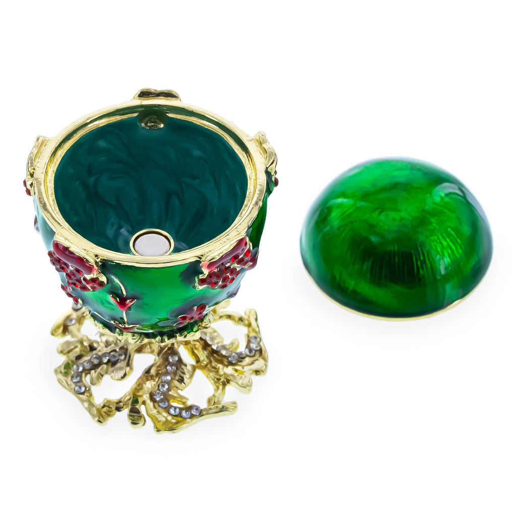 Shop 1899 Pansy Royal Imperial Easter Egg 2.5 Inches. Buy Royal > Royal Eggs > Imperial Green Oval