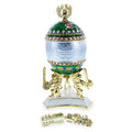 1900 Trans-Siberian Railway Royal Imperial Easter Egg in White color