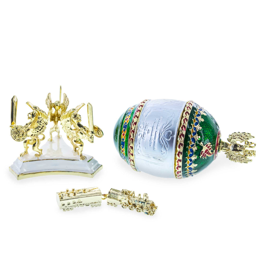 Shop 1900 Trans-Siberian Railway Royal Imperial Easter Egg. Buy Royal > Royal Eggs > Imperial White