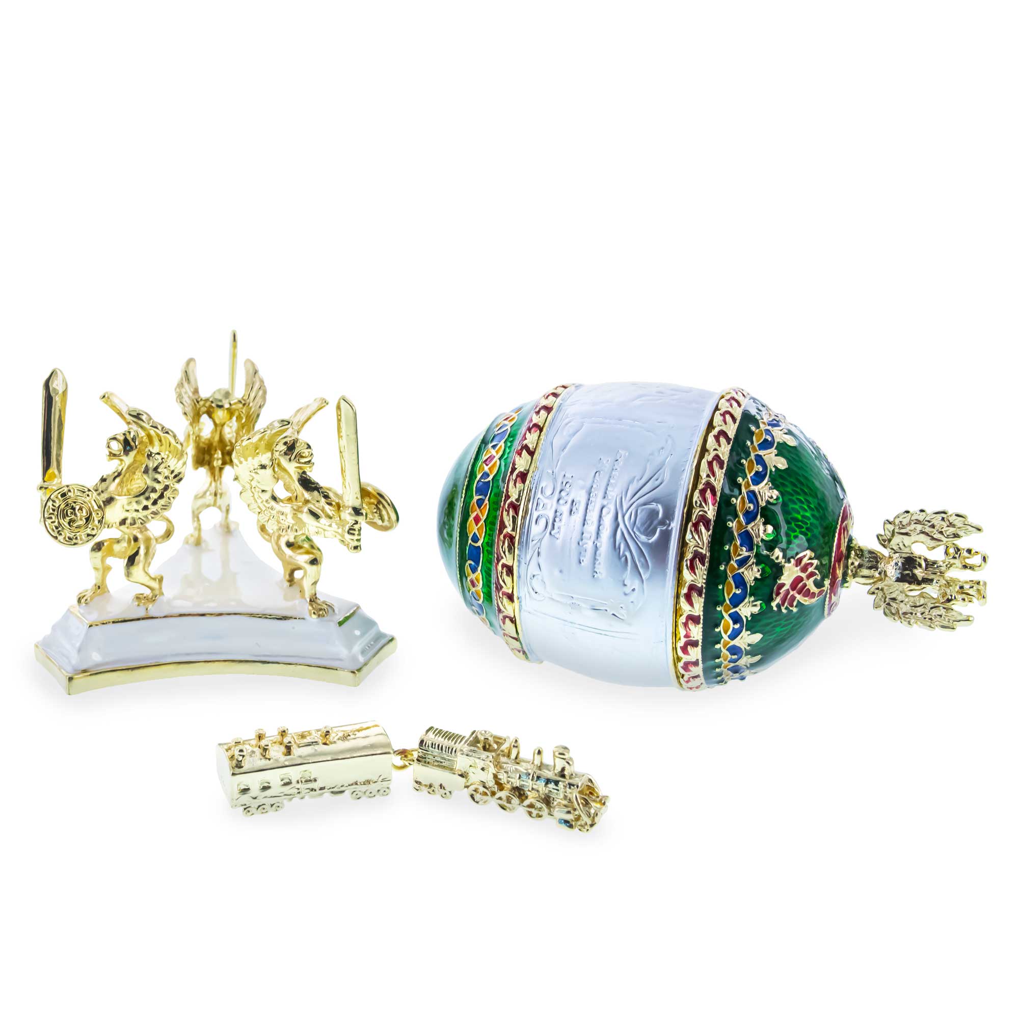 Shop 1900 Trans-Siberian Railway Royal Imperial Easter Egg. Buy Royal > Royal Eggs > Imperial White