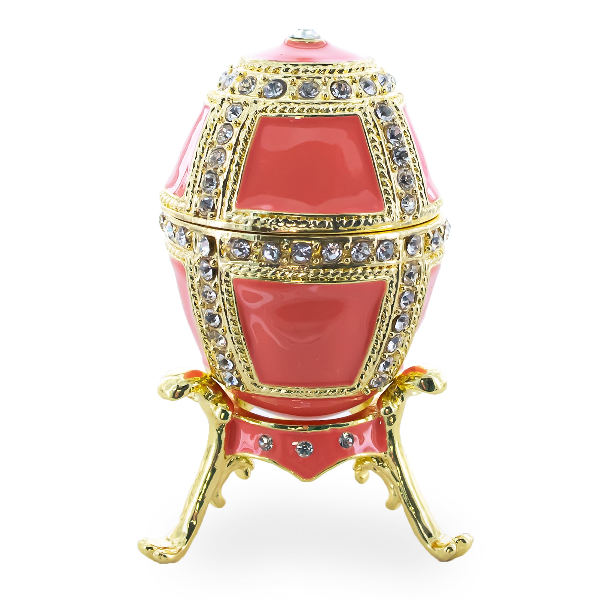 1890 Danish Palaces Royal Imperial Easter Egg in Pink color Oval