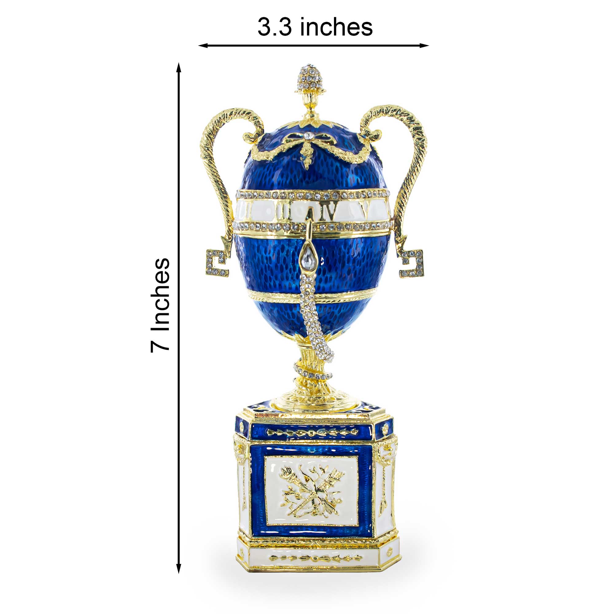 BestPysanky online gift shop sells Faberge replicas Imperial royal collectible Easter egg decorative Russian inspired style jewelry trinket box bejeweled jeweled enameled decoration figurine collection house music box crystal value for sale real