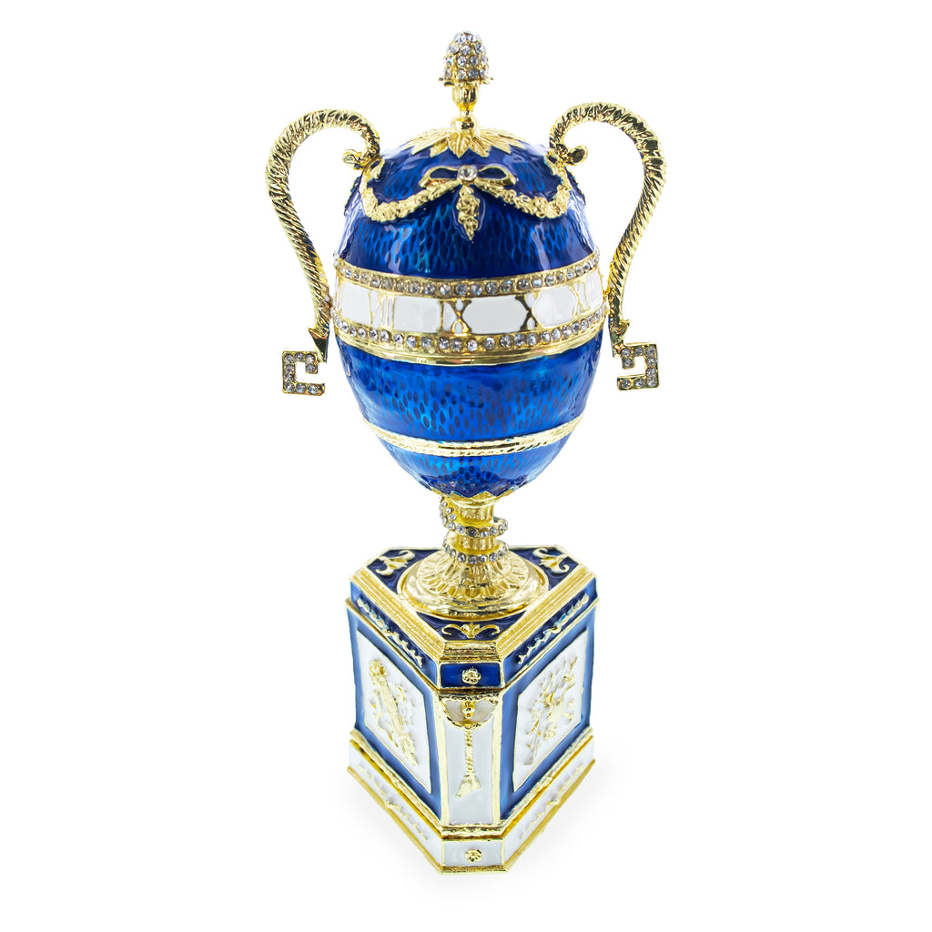 Shop 1895 Blue Serpent Clock Royal Imperial Easter Egg 7 Inches. Buy Royal > Royal Eggs > Imperial Blue