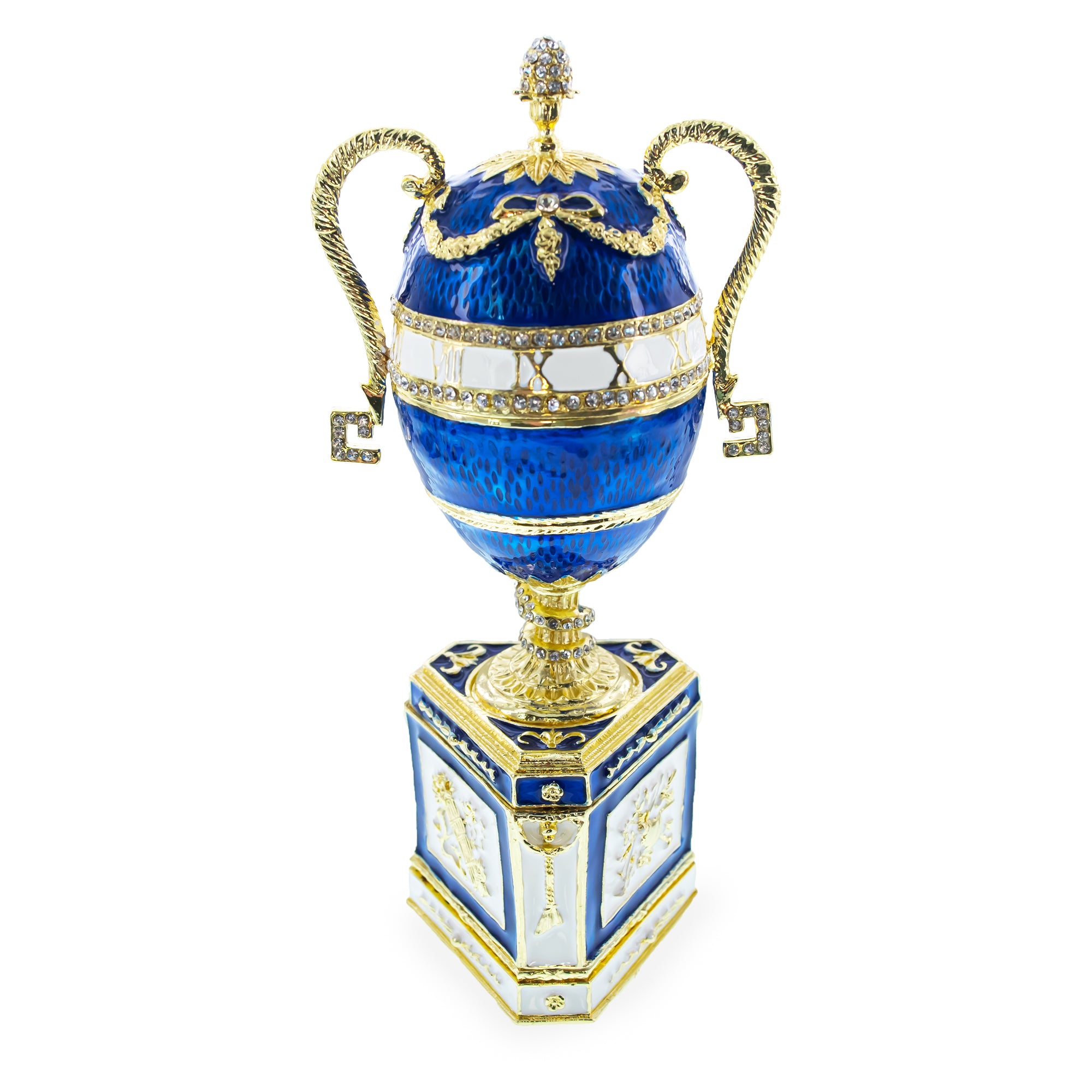 Shop 1895 Blue Serpent Clock Royal Imperial Easter Egg 7 Inches. Buy Royal > Royal Eggs > Imperial Blue