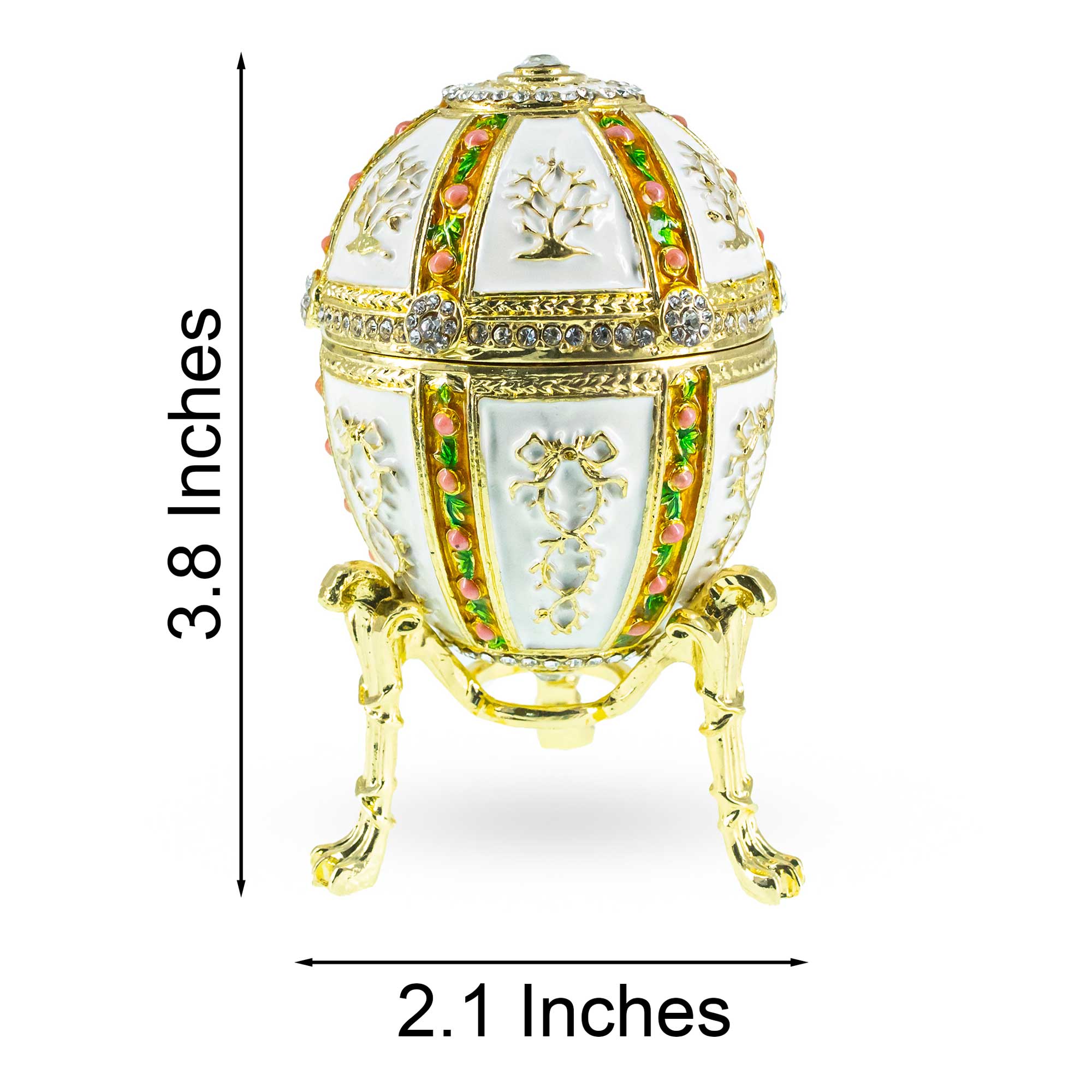 BestPysanky online gift shop sells Faberge replicas Imperial royal collectible Easter egg decorative Russian inspired style jewelry trinket box bejeweled jeweled enameled decoration figurine collection house music box crystal value for sale real