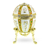 1899 Twelve Panel Royal Imperial Easter Egg in White color, Oval shape