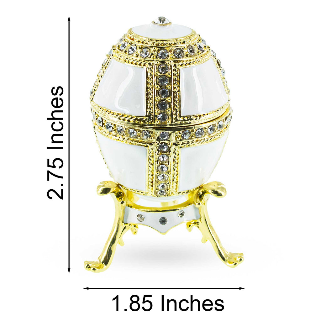 BestPysanky online gift shop sells Faberge replicas Imperial royal collectible Easter egg decorative Russian inspired style jewelry trinket box bejeweled jeweled enameled decoration figurine collection house music box crystal value for sale real