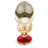 1913 Romanov Tercentenary Royal Easter Egg 3.6 Inches ,dimensions in inches: 3.6 x 1.59 x 1.6