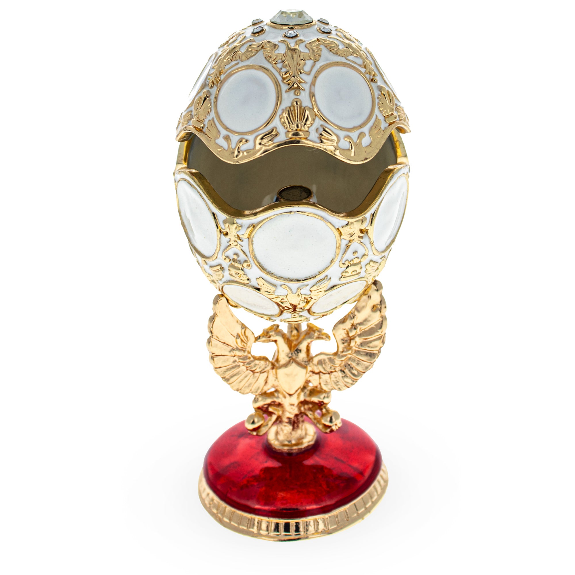 Shop 1913 Romanov Tercentenary Royal Easter Egg 3.6 Inches. Buy Royal > Royal Eggs > Imperial Gold Oval