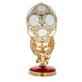 1913 Romanov Tercentenary Royal Easter Egg 3.6 Inches in Gold color Oval