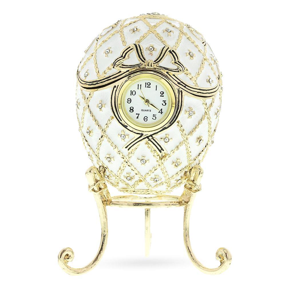 1916 Order of St. George Royal Imperial Easter Egg in White color, Oval shape