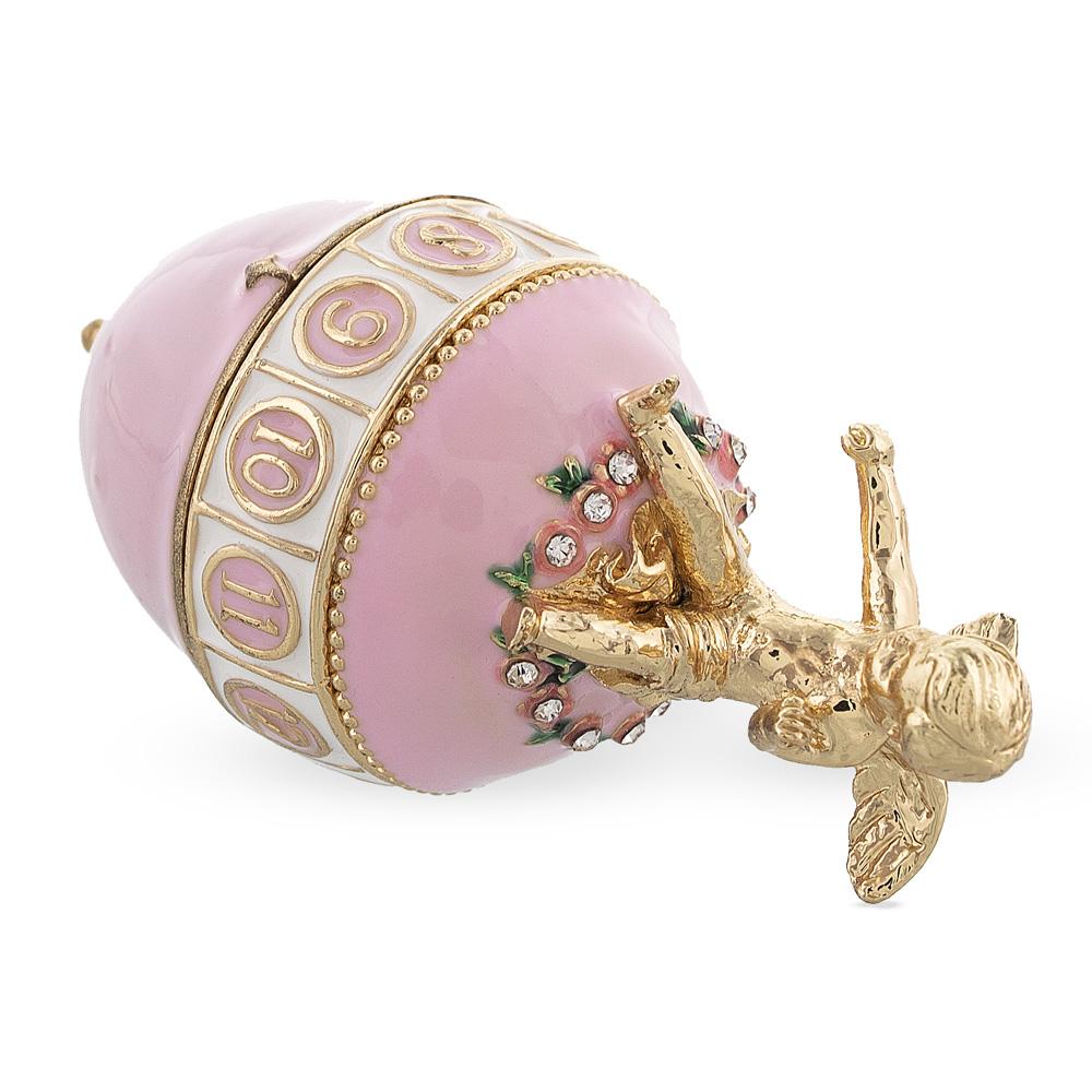 1910 The Colonnade Musical Royal Imperial Easter Egg , dimensions in inches: 6.4 x 3.4 x 3.4