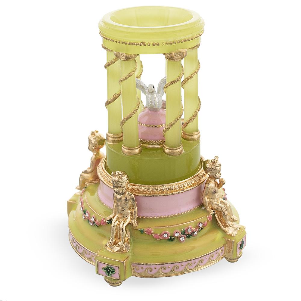 Shop 1910 The Colonnade Musical Royal Imperial Easter Egg. Buy Royal Royal Eggs Imperial Musical Figurines Pink   for Sale by Online Gift Shop BestPysanky Faberge replicas Imperial royal collectible Easter egg decorative Russian inspired style jewelry trinket box bejeweled jeweled enameled decoration figurine collection house music box crystal value for sale real