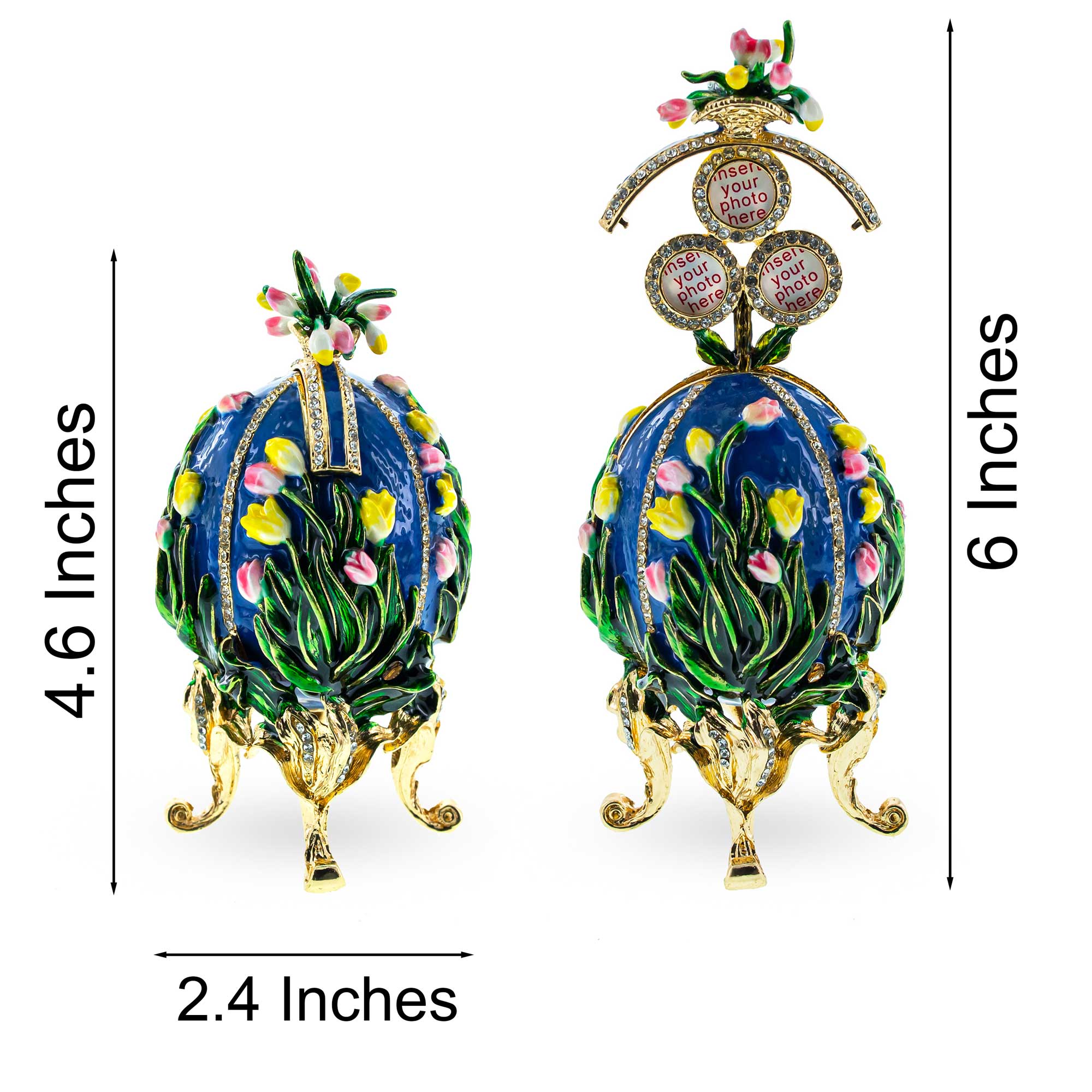 BestPysanky online gift shop sells Faberge replicas Imperial royal collectible Easter egg decorative Russian inspired style jewelry trinket box bejeweled jeweled enameled decoration figurine collection house music box crystal value for sale real