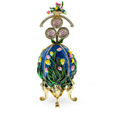 1898 Lilies of the Valley Royal Imperial Easter  Egg 4.75 Inches in  color Oval
