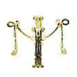 Four-legged Gold Tone Metal Egg Sphere Stand Holder Display in Gold color
