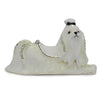 White Maltese Dog Jewelry Trinket Box Figurine by BestPysanky