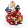Santa in Gifts Bag Trinket Box Figurine in  color