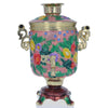 Pewter Samovar Teapot Trinket Box Figurine 4.5 Inches in Multi color