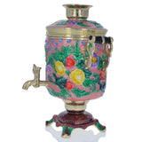 Samovar Teapot Trinket Box Figurine 4.5 Inches , dimensions in inches: 4.5 x 3 x 3.8