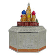 Kremlin Jewelry Trinket Box Figurine 4.25 Inches in Multi color
