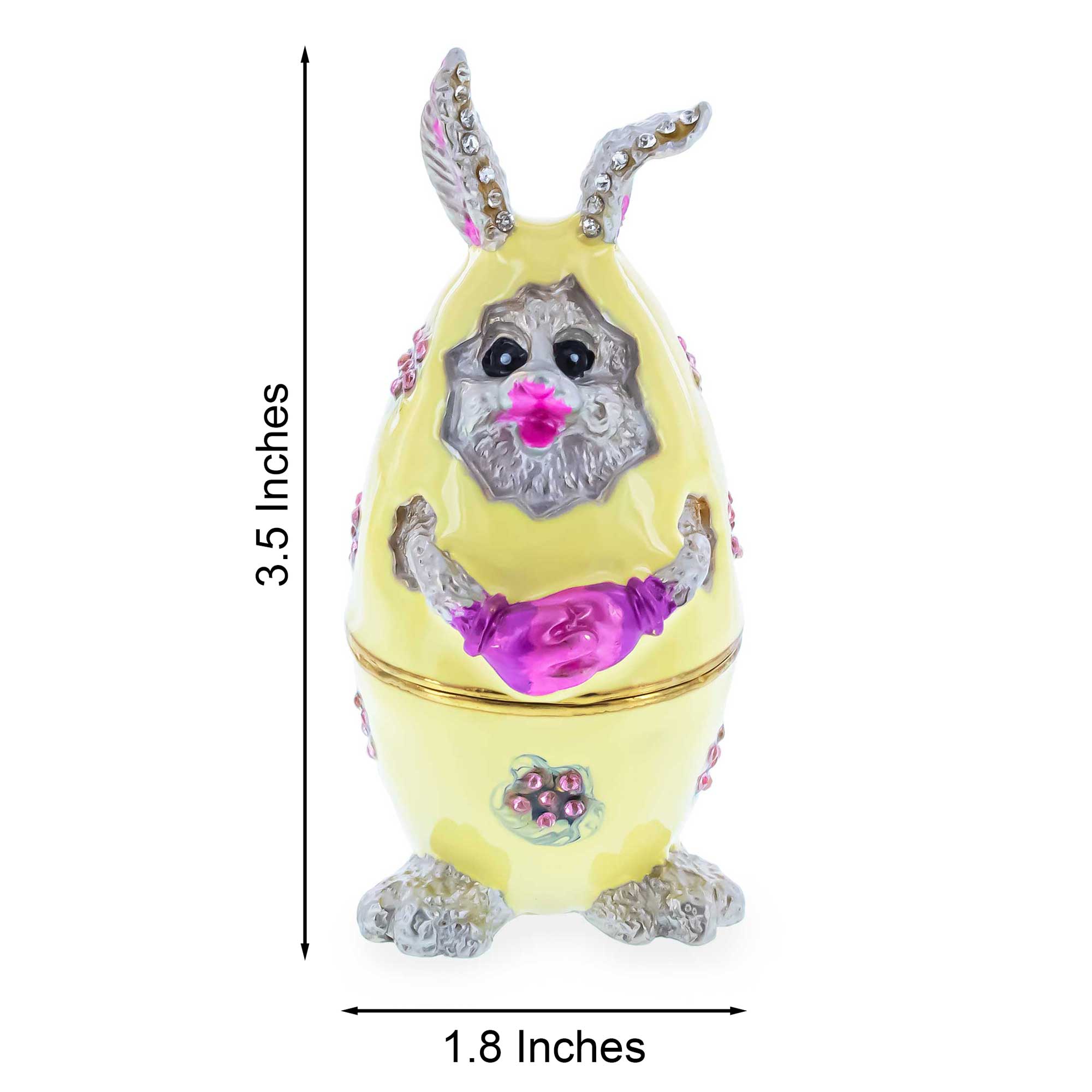 BestPysanky online gift shop sells enameled jeweled crystal trinket boxes antique style inspired unique collectible figurine