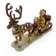Pewter Jeweled Reindeer Trinket Box in Multi color