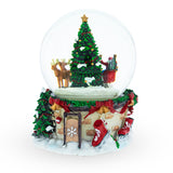 Rotating Santa's Tree Serenade Musical Water Globe , dimensions in inches: 7 x 5 x 5