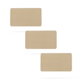 3 Rectangles Unfinished Wooden Shapes Craft Cutouts DIY Unpainted 3D Plaques 4 Inches in Beige color, Rectangular shape