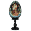 Wood Did Moroz Wooden Easter Egg 6.25 Inches in Black color Oval