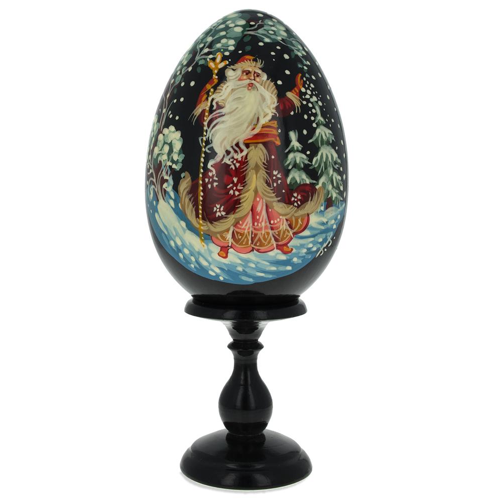 Did Moroz Wooden Easter Egg 6.25 Inches in Black color Oval