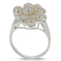 CZ Sterling Silver Ring (Size 7) in Silver color