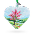 Sparkling Daisy Meadow Vista Jeweled Glass Heart Ornament in Multi color Heart