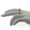 Buy Online Gift Shop Amber Ball Sterling Silver Ring (Size 6)